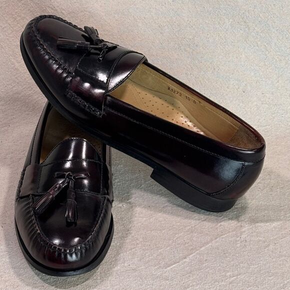 Kirkland Signature Burgundy Tassel Loafers Mens Size 10D main image 10
